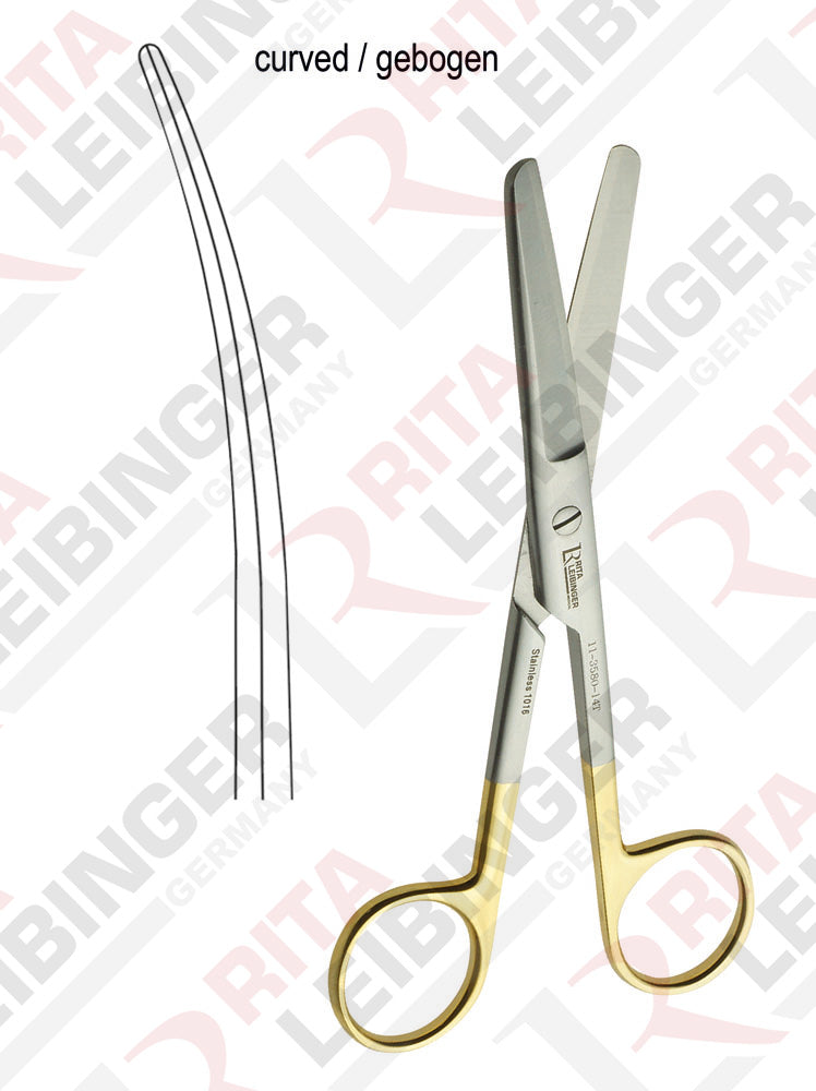 "Standard Schere, gebogen, mit Hartmetalleinsatz, 14.5 cm / 5 3/4"""