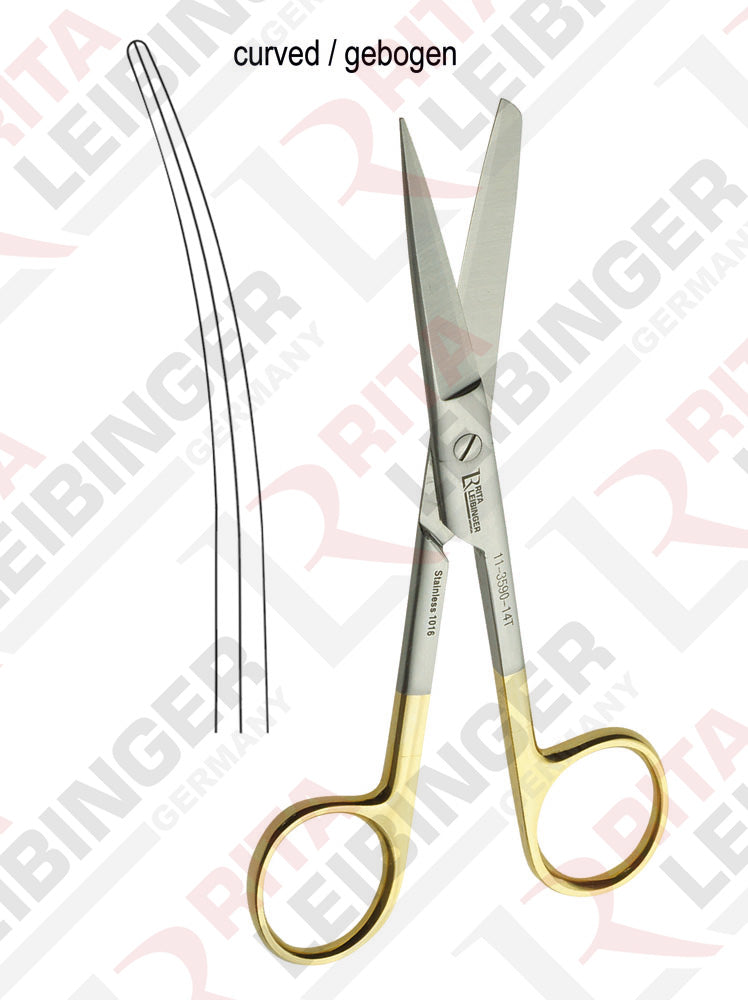 "Standard Schere, gebogen, mit Hartmetalleinsatz, 16 cm/ 6 1/4"""