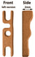 3-hole, 2mm, left