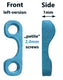 2-hole (petite), 1mm, left