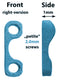 2-hole (petite), 1mm, right