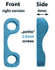 2-hole (petite), 4mm, right