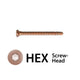 2.4 Cortical Screw, Titanium, hex