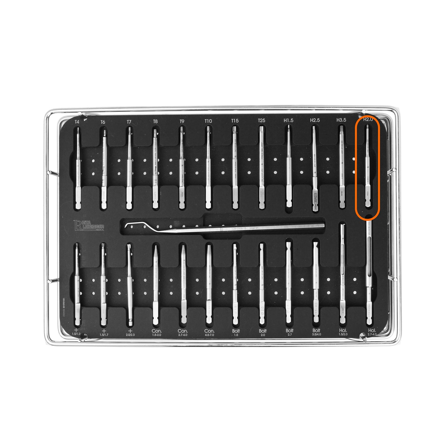 Screwdriver Shaft Hexagonal, AO, 2.0 mm