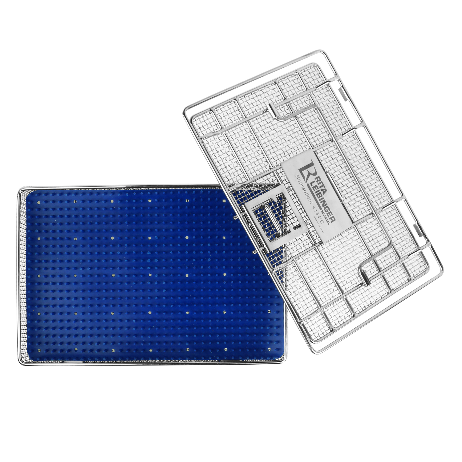 Sterilization Wire Basket with Lid and Silicone Mat